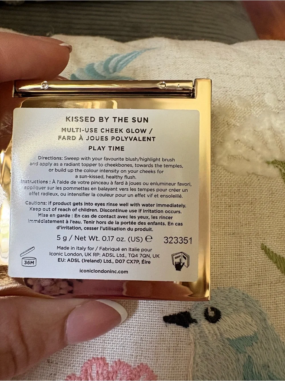 Iconic London Kissed by the Sun Blush- Play Time NIB